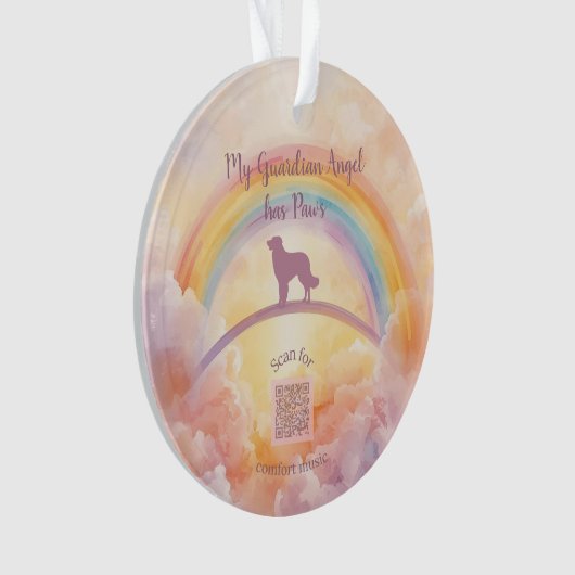  Golden Retriever Rainbow Bridge Ornament (voorkant)
