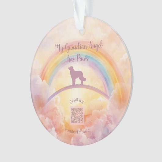  Golden Retriever Rainbow Bridge Ornament (voorkant)