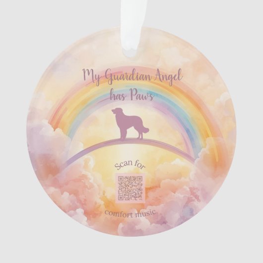  Golden Retriever Rainbow Bridge Ornament (voorkant)