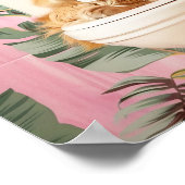 Golden Retriever Reading on Toilet Bathroom Print, Poster (Hoek)