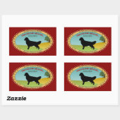 Golden Retriever Rechthoekige Sticker (Vel)