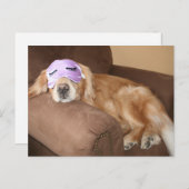 Golden Retriever Retirement Briefkaart (Voorkant / Achterkant)