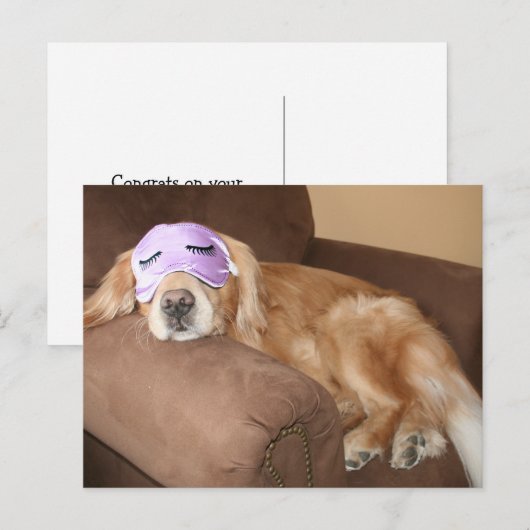 Golden Retriever Retirement Briefkaart (Voorkant / Achterkant)