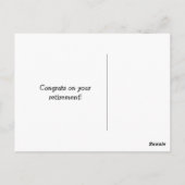 Golden Retriever Retirement Briefkaart (Achterkant)