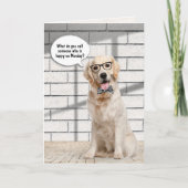 Golden Retriever Retirement Kaart (Voorkant)