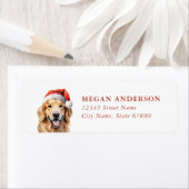 Golden Retriever Retouradreslabels Etiket (Insitu)