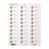 Golden Retriever Retouradreslabels Etiket (Full Sheet)