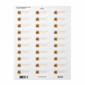 Golden Retriever Retouradreslabels Etiket (Full Sheet)