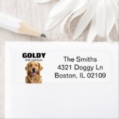 Golden Retriever Retriever Retouradres Label (Insitu)