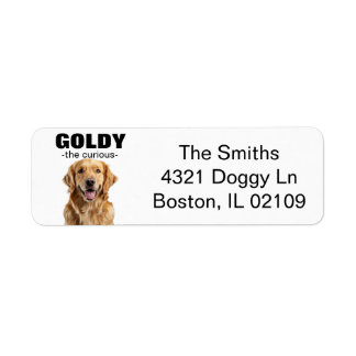  Golden Retriever Retriever Retouradres Label