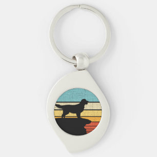 Golden Retriever Retro  60s 70s Hondeneigenaar Sleutelhanger