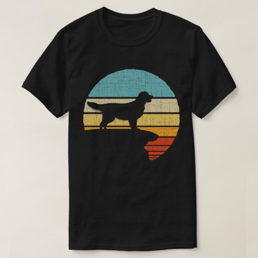 Golden Retriever Retro  60s 70s Hondeneigenaar T-shirt (Design voorkant)