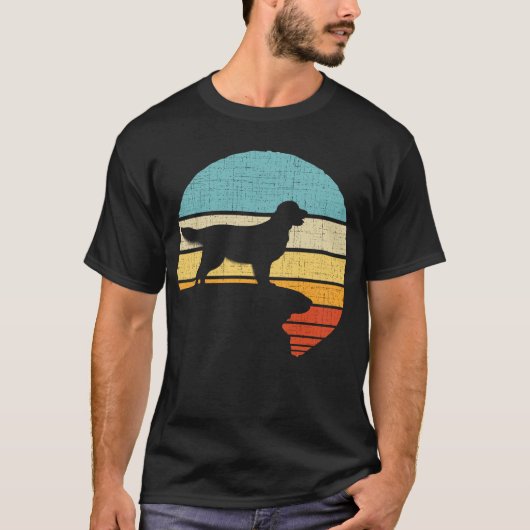Golden Retriever Retro  60s 70s Hondeneigenaar T-shirt