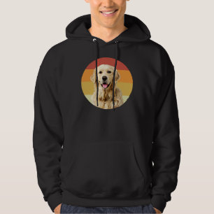 Golden Retriever  Retro Face Dog Hoodie