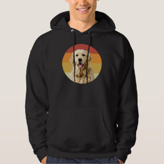 Golden Retriever Retro Face Dog Hoodie