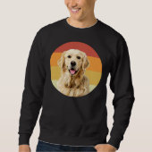 Golden Retriever  Retro Face Dog Trui (Voorkant)