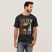 Golden Retriever Retro T-shirt (Voorkant volledig)
