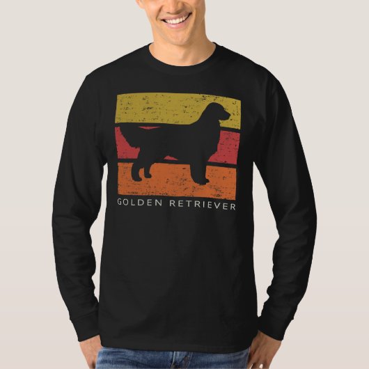 Golden Retriever Retro T-shirt (Voorkant)