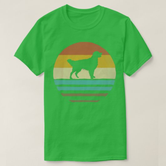 Golden Retriever Retro T-shirt (Design voorkant)