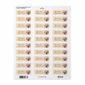 Golden Retriever Return Address Label (Full Sheet)