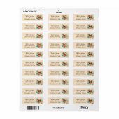 Golden Retriever Return Address Label (Full Sheet)
