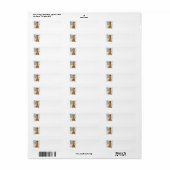 Golden Retriever Return Address Label (Full Sheet)