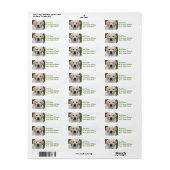Golden Retriever Return Address Label (Full Sheet)