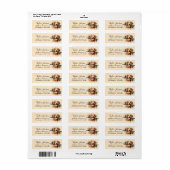 Golden Retriever Return Address Label (Full Sheet)