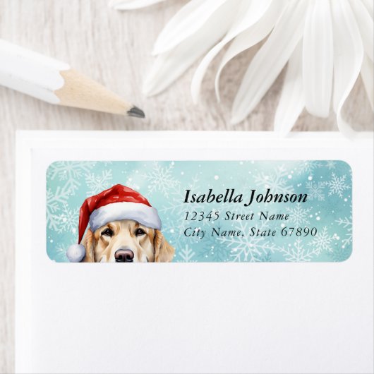 Golden Retriever Return Address Labels (Insitu)