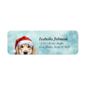 Golden Retriever Return Address Labels (Voorkant)