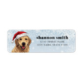 Golden Retriever Return Address Labels (Voorkant)