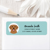 Golden Retriever Return Address Labels (Insitu)