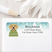 Golden Retriever Return Address Labels (Insitu)