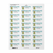 Golden Retriever Return Address Labels (Full Sheet)