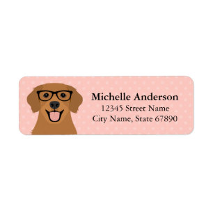 Golden Retriever Return Address Labels