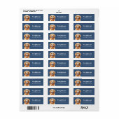 Golden Retriever Return Address Labels (Full Sheet)