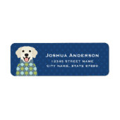 Golden Retriever Return Address Labels (Voorkant)