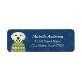 Golden Retriever Return Address Labels (Voorkant)