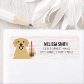 Golden Retriever Return Address Labels (Insitu)