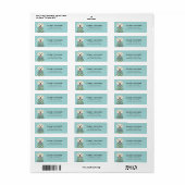 Golden Retriever Return Address Labels (Full Sheet)