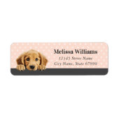 Golden Retriever Return Address Labels (Voorkant)
