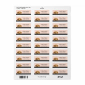 Golden Retriever Return Address Labels (Full Sheet)