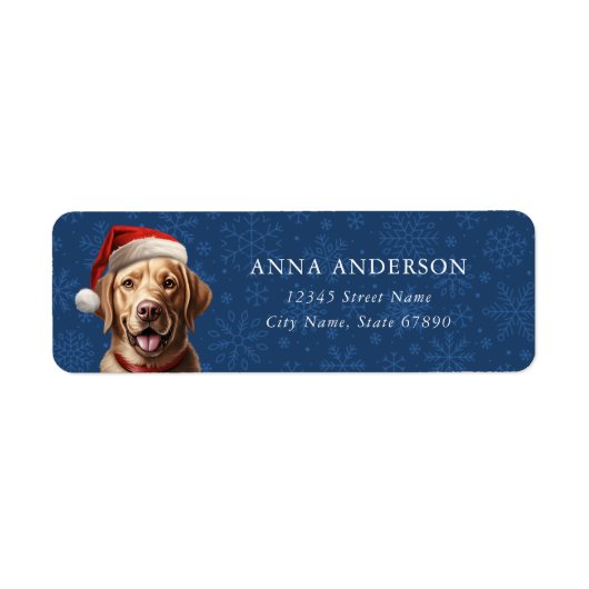 Golden Retriever Return Address Labels (Voorkant)
