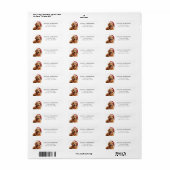 Golden Retriever Return Address Labels (Full Sheet)