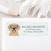 Golden Retriever Return Address Labels (Insitu)