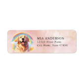 Golden Retriever Return Address Labels (Voorkant)