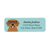 Golden Retriever Return Address Labels (Voorkant)