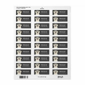 Golden Retriever Return Address Labels (Full Sheet)