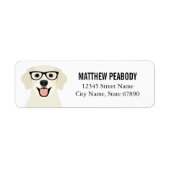 Golden Retriever Return Address Labels (Voorkant)