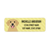 Golden Retriever Return Address Labels (Voorkant)